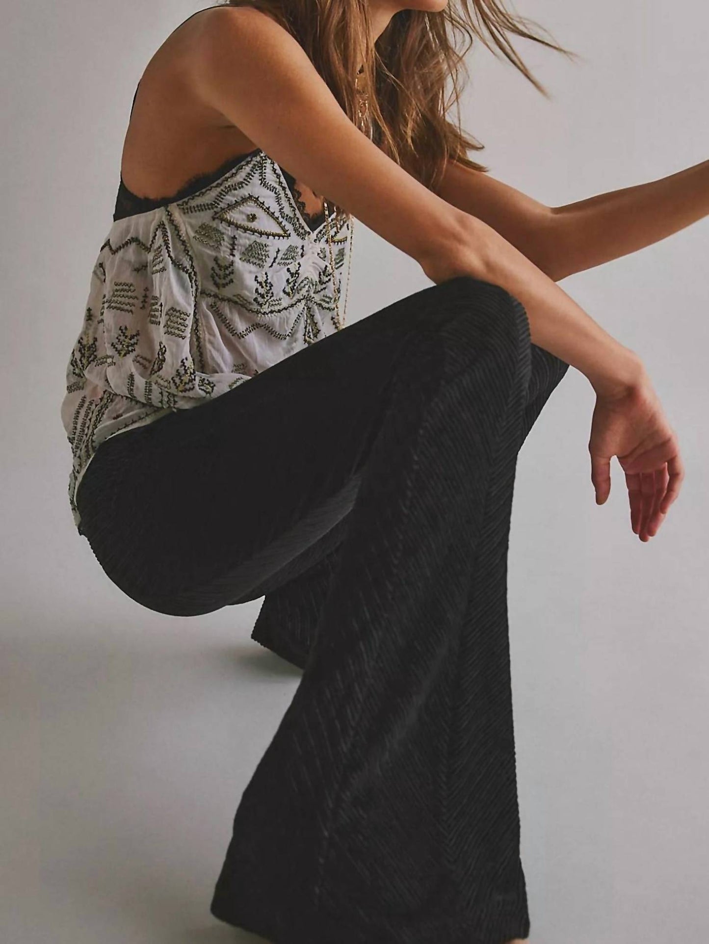 Free People - Penny Pull On Velvet Pants