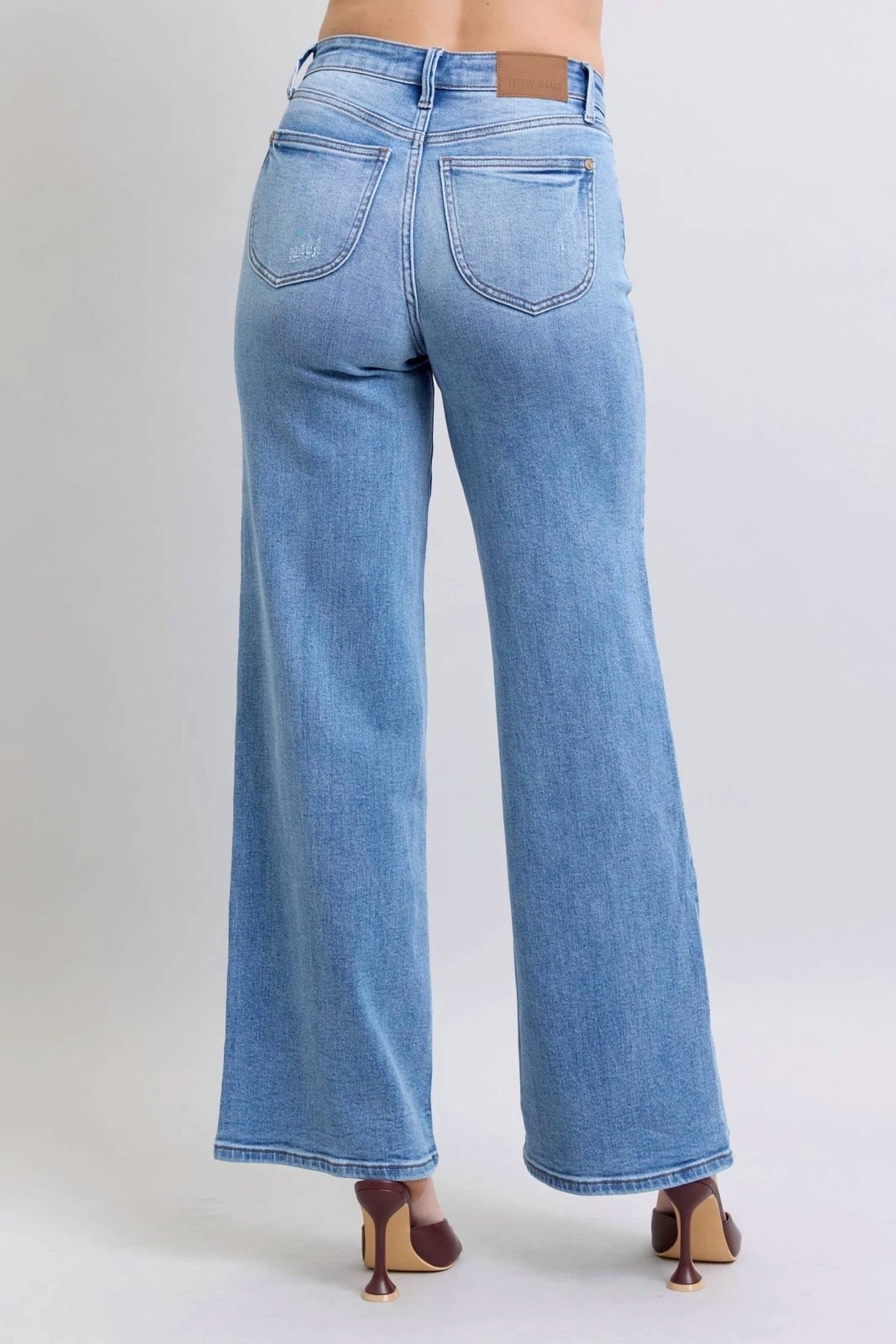 Judy Blue - Full Size Wide Leg Jeans