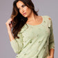Angel Apparel - Cutwork Scoop Top