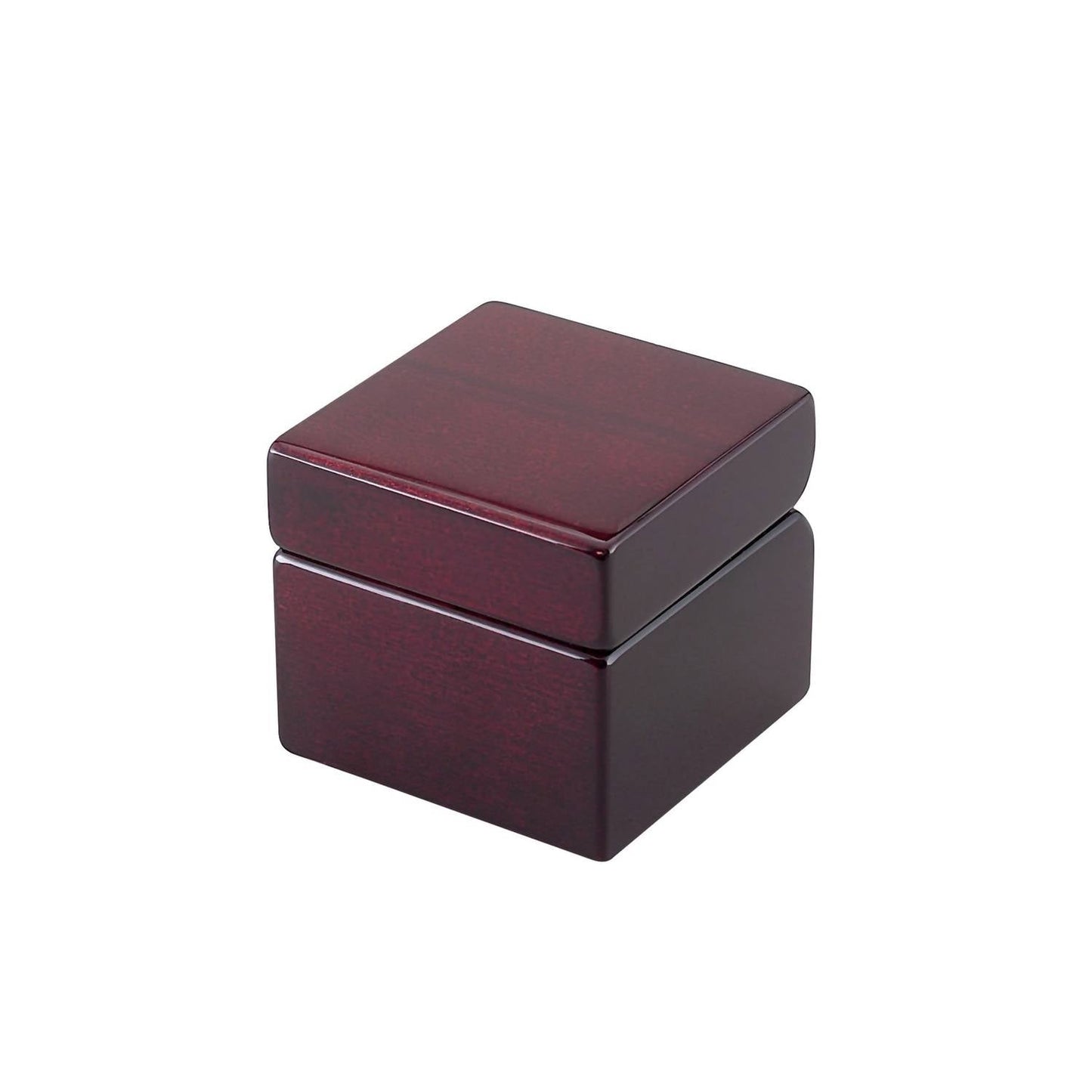 Creative Gifts International - Square Wood Box With Clock & Compass