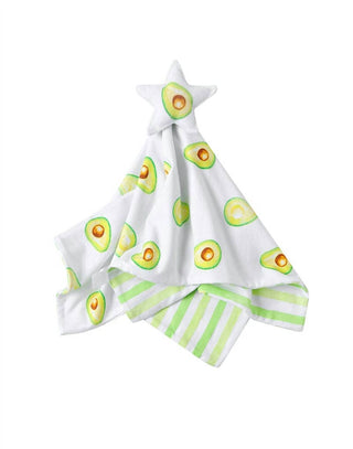 Malabar Baby - Cotton Muslin Lovey Security Blanket With Plush Toy