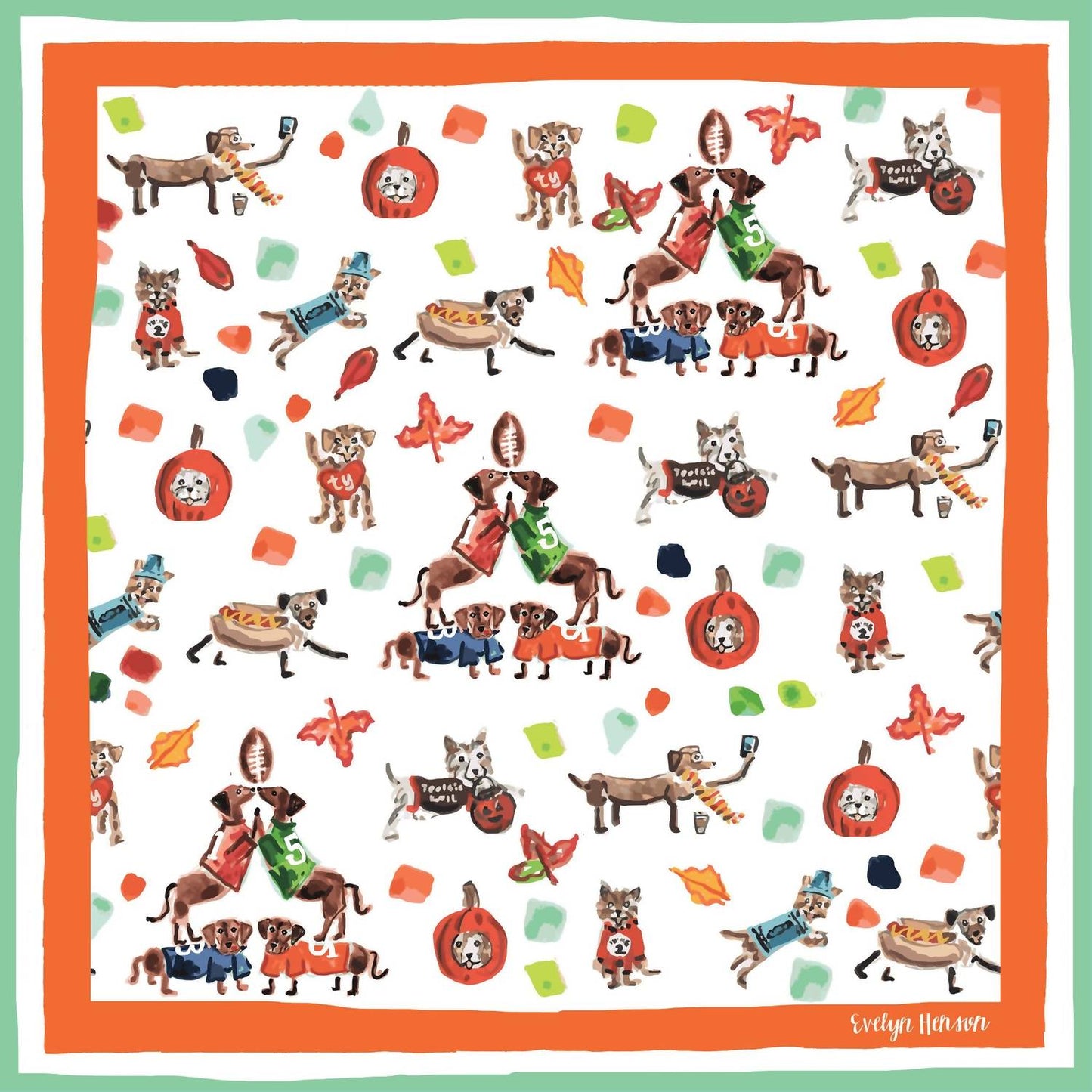 Created By - Fall About Dogs Bandana Scarf