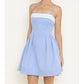 Fore Collection - Floral Trim Cocktail Party Mini Dress