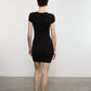Enza Costa - SILK RIB CAP SLEEVE MINI DRESS