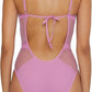 Becca - Plunge-neck One-piece Swimsuit