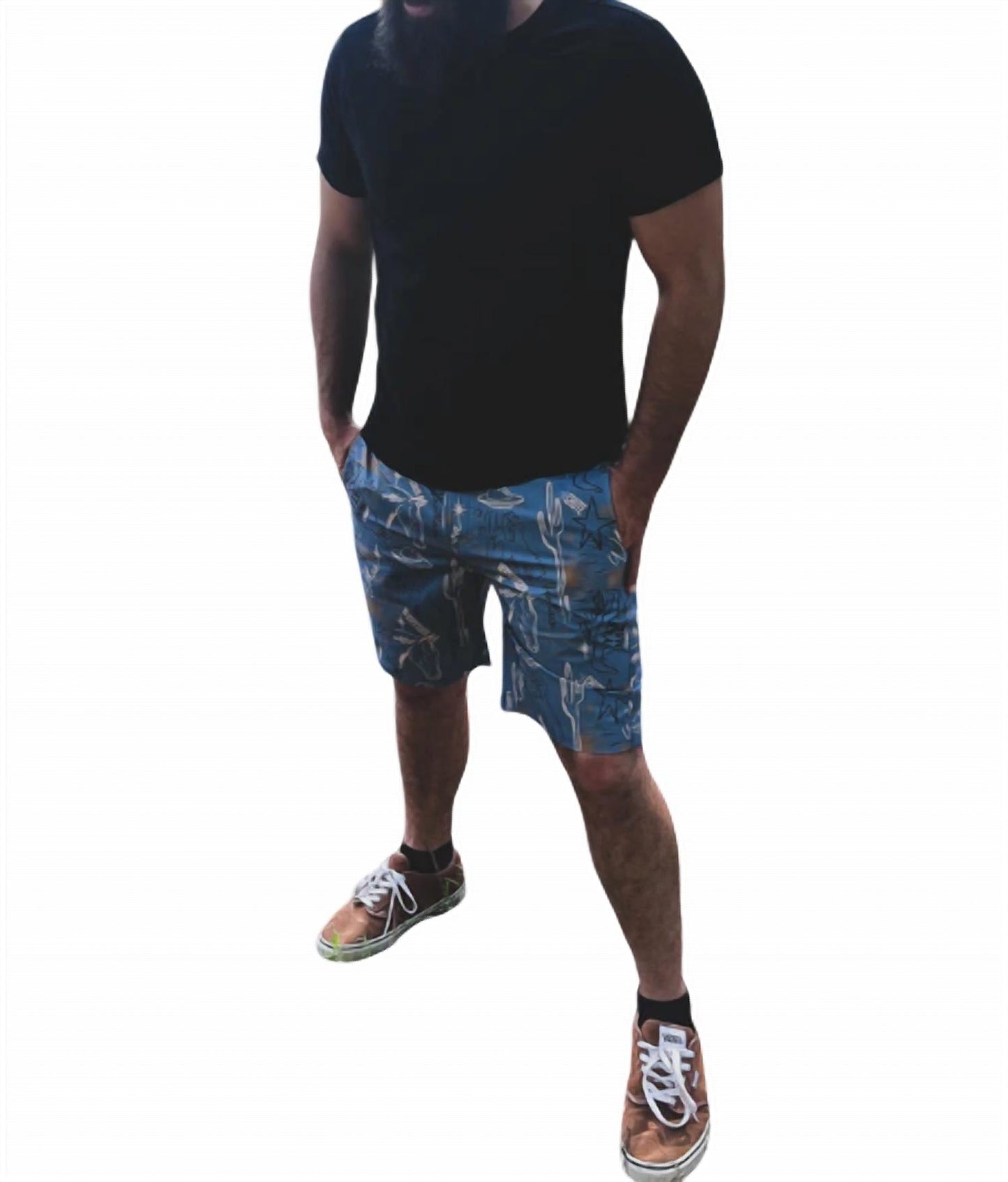 2Flyco - Men's Knarly Cowboys Swim Trunks / Shorts