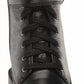 Vince Camuto - Women's Croc Lace Up Fawdry Block Heel Leather Combat Boot
