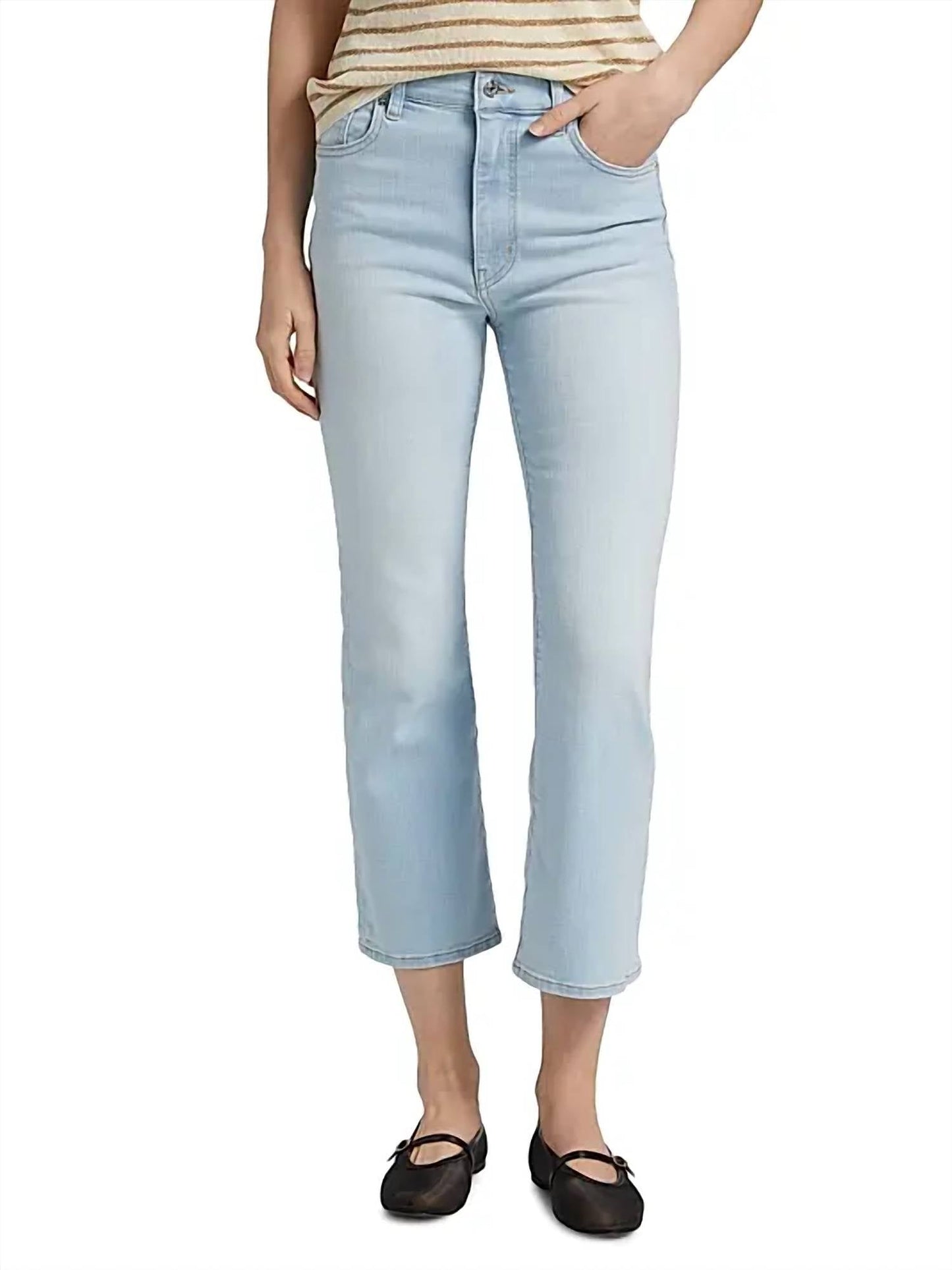 Frame - Reboot Boot-cut Crop Jeans
