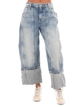 Free People - Calça Jeans Olsen Cuffed Barrel