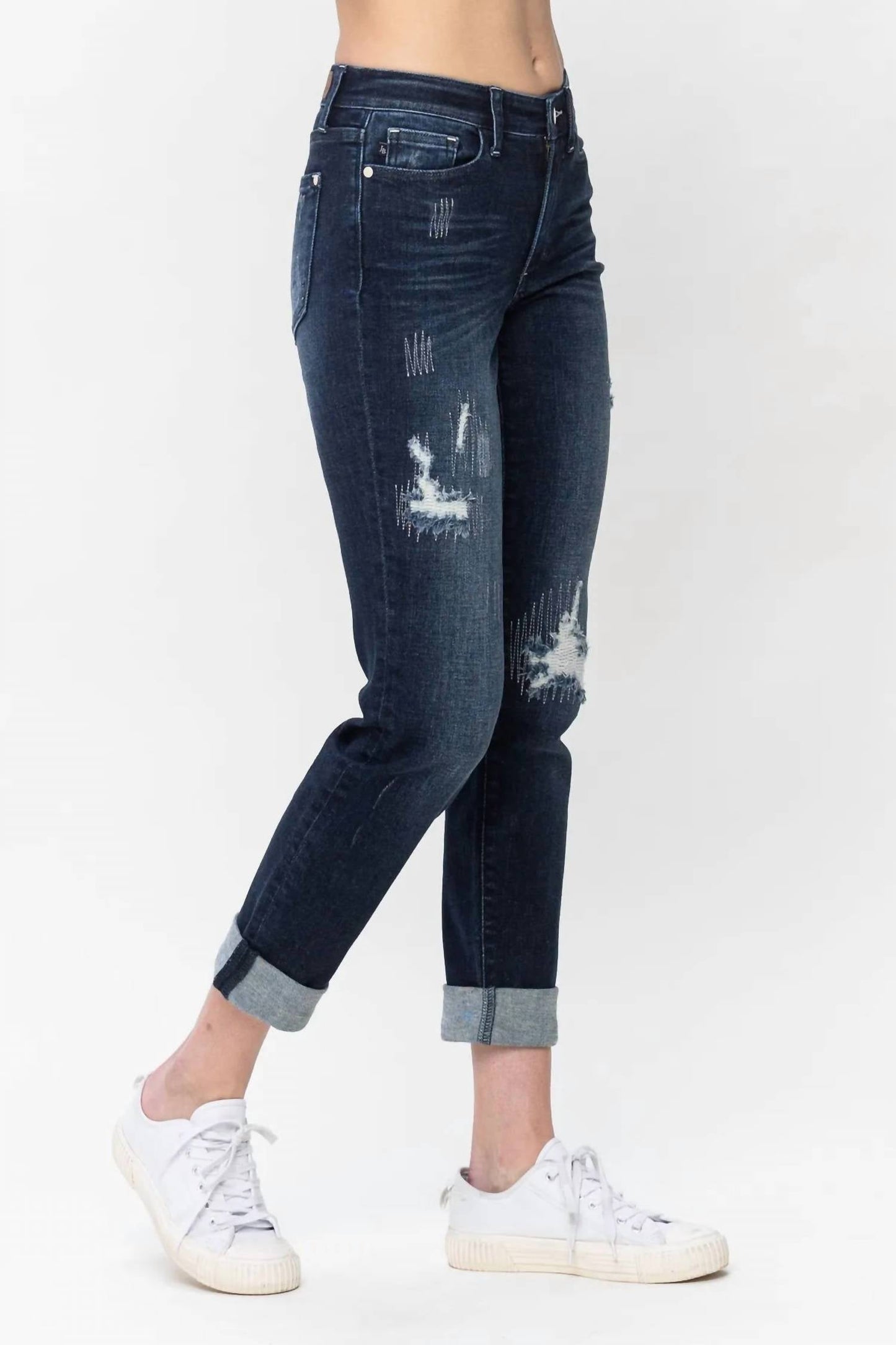 Judy Blue - Stitched Destroy Boyfriend Jean
