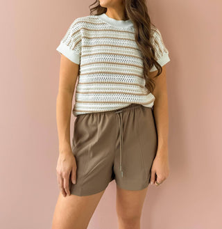 Varley - Blusa de malha listrada Ciara