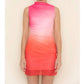 Fore Collection - Ombré Mesh Mini Dress