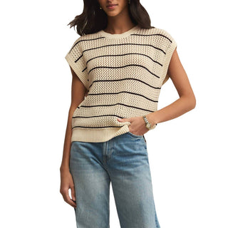 Z Supply - Blusa feminina listrada Ines