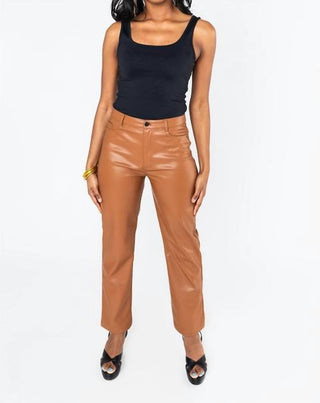 Buddylove - Calça Gomez Vegan Leather Cintura Alta