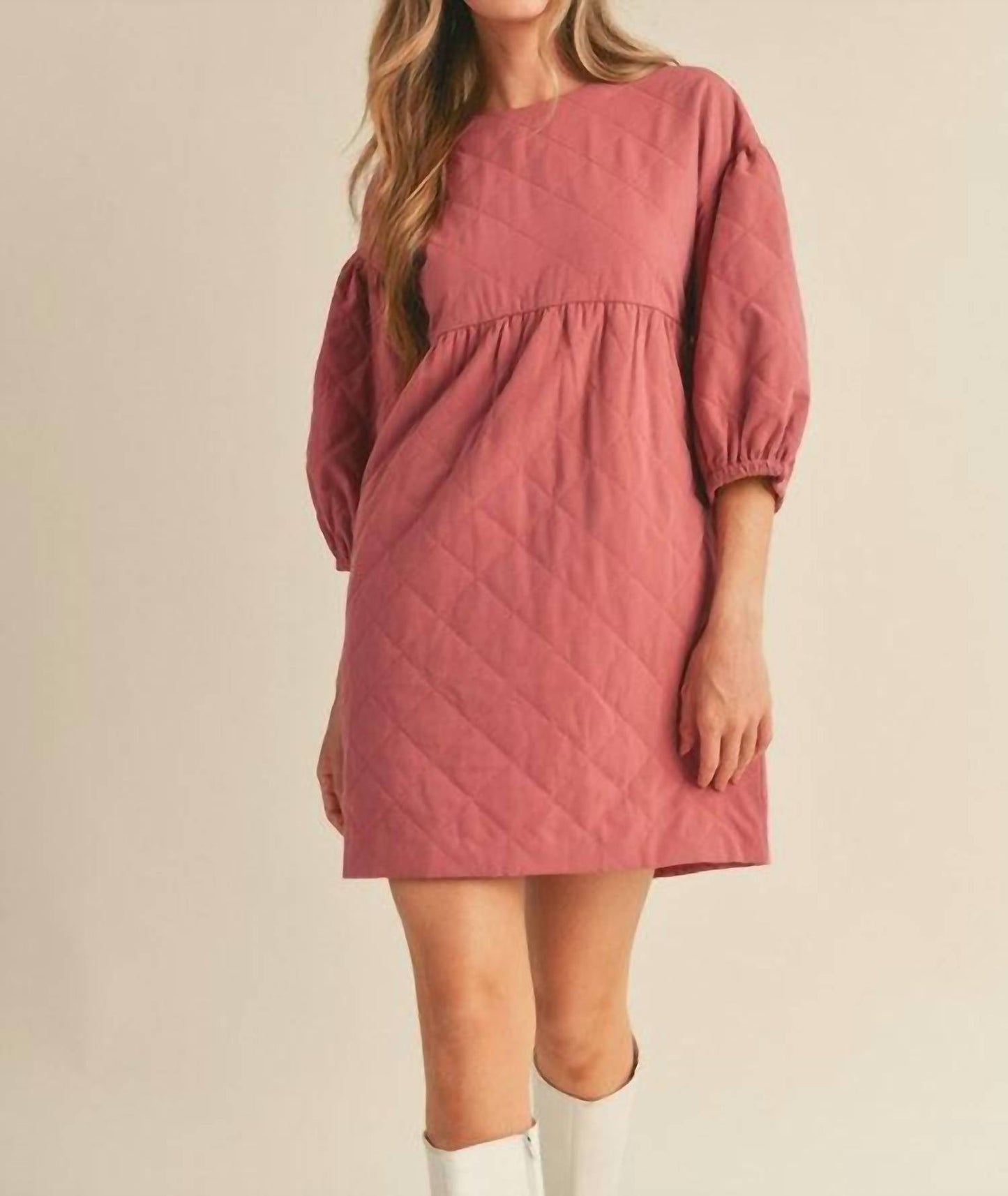 &Merci - Quilted Babydoll Dress