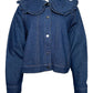 Entro - Denim Peter Pan Collar Jacket