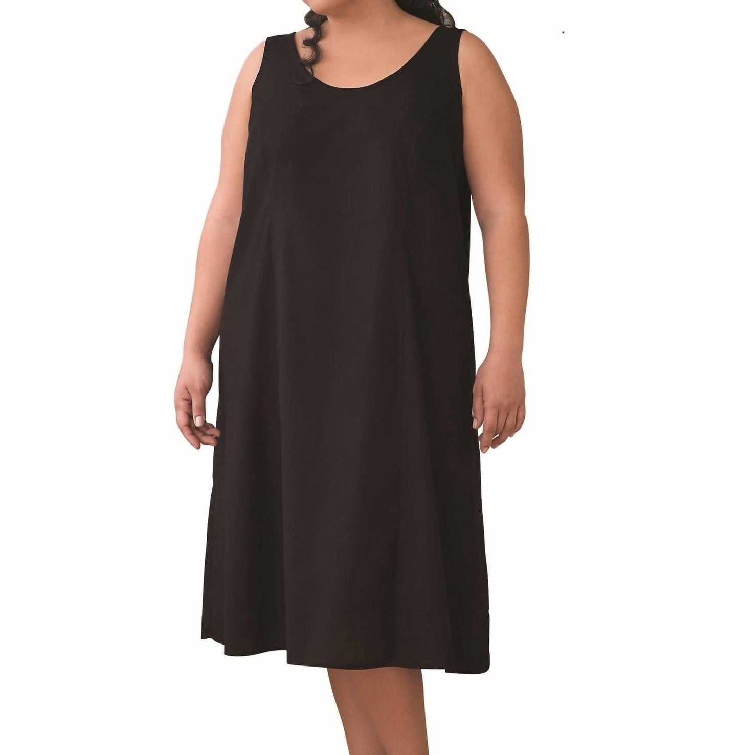 On The Plus Side - Plus Size Cotton Tank Dress