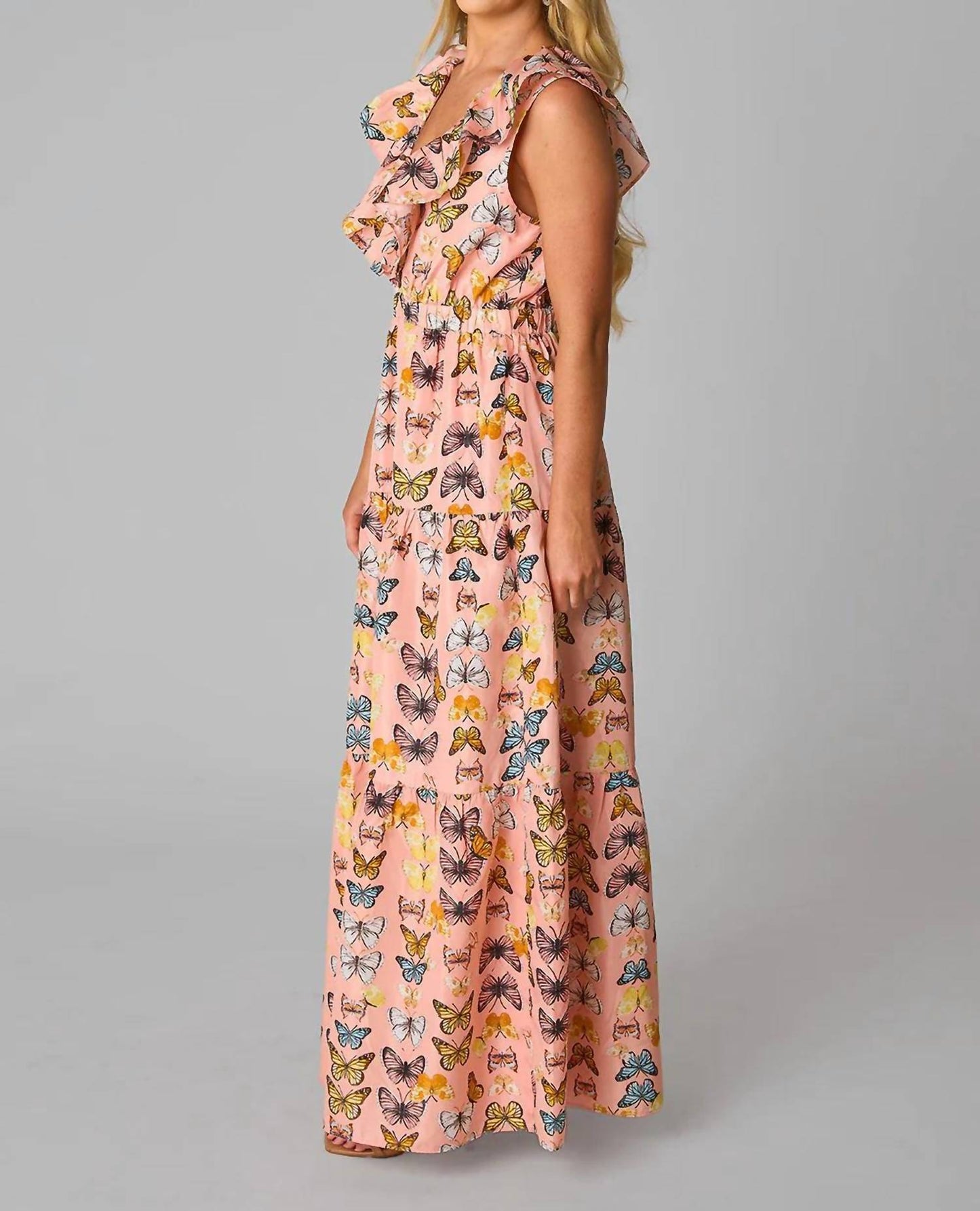 Buddylove - Crawford Ruffle Sleeve Maxi Dress