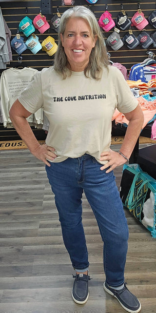 Judy Blue - Calça jeans boyfriend sustentável de cintura alta com punho