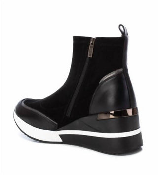 Xti - Botas de camurça femininas com salto plataforma