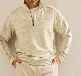 Tommy Bahama - Ben And Terry Tropic Half Zip Sweatshirt