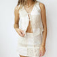 Sofie The Label - Joyce Crochet Top And Mini Skirt Set