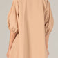 P.Cill - Poplin Puff Sleeve Button Down Tunic