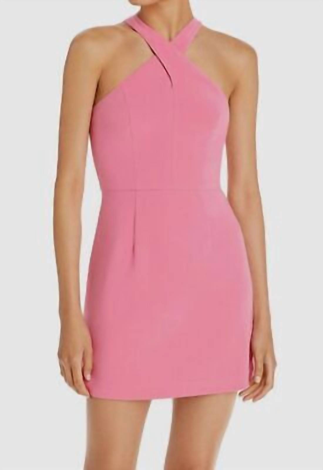 French Connection - Whisper Xover Halter Neck Dress