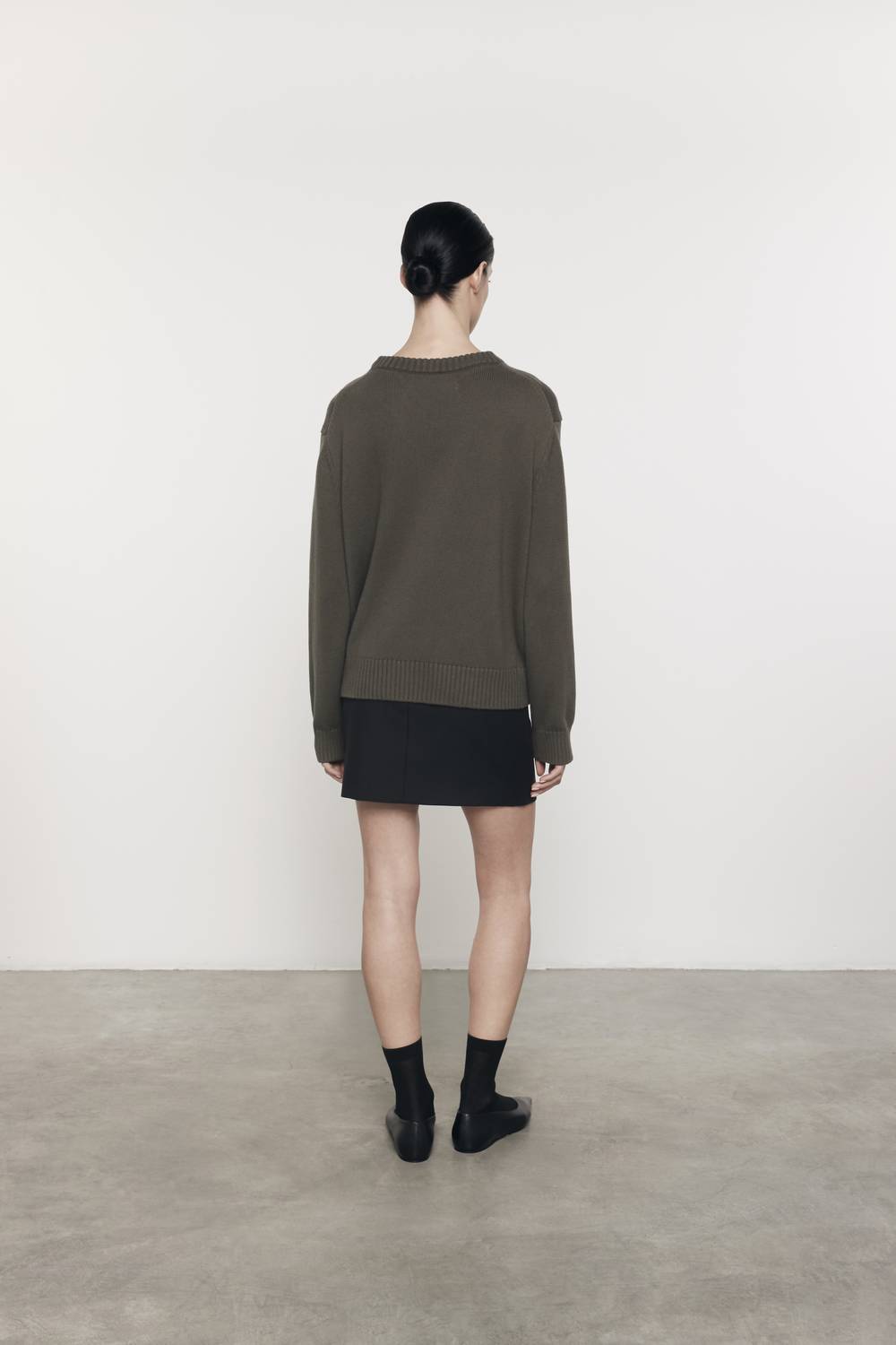 Enza Costa - CHUNKY COTTON LONG SLEEVES CREWNECK SWEATER