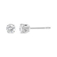 14K White Gold 1.00 Cttw Round Brilliant-Cut Near Colorless Diamond Classic 4-Prong Stud Earrings (H-I Color, I1-I2 Clarity)