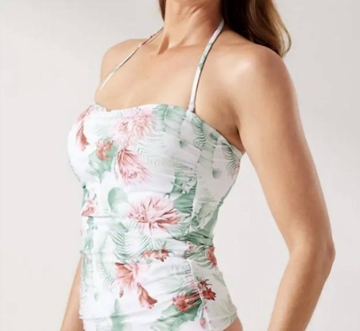 Tommy Bahama - Breezy Botanical Strapless Tankini Set