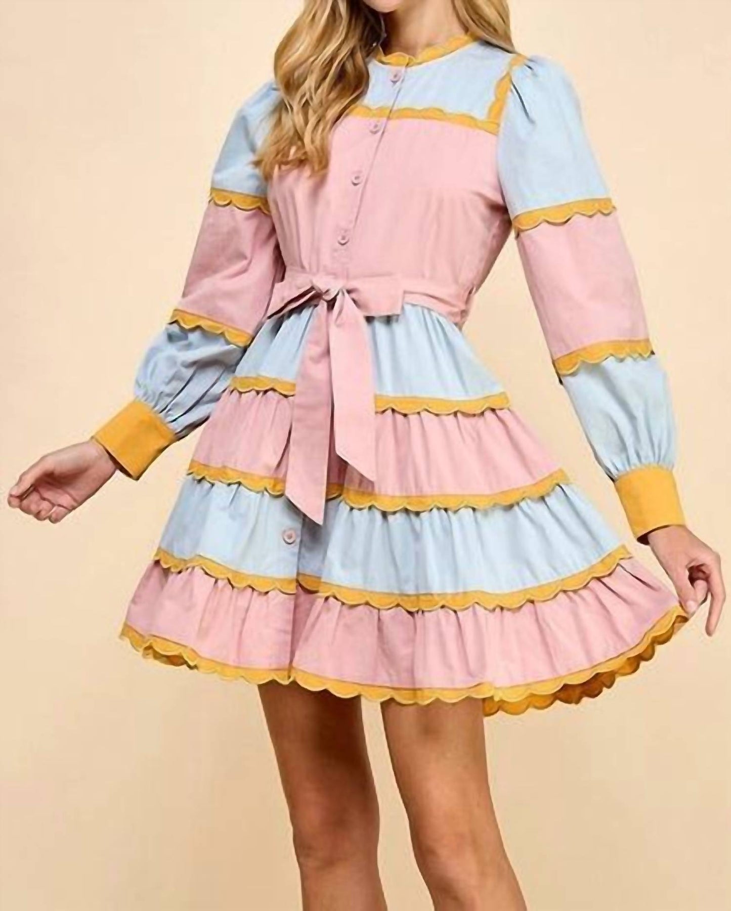 Tcec - Spring Pastels Mini Dress