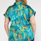 Entro - Permanent Rolled Cuffs V-Neck Top