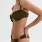 Nelblu - Ondas Crinkle Bandeau Bikini Top