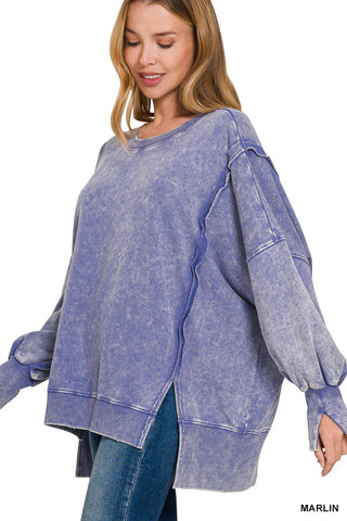 Zenana - Ocean Drift Lounge Pullover Top