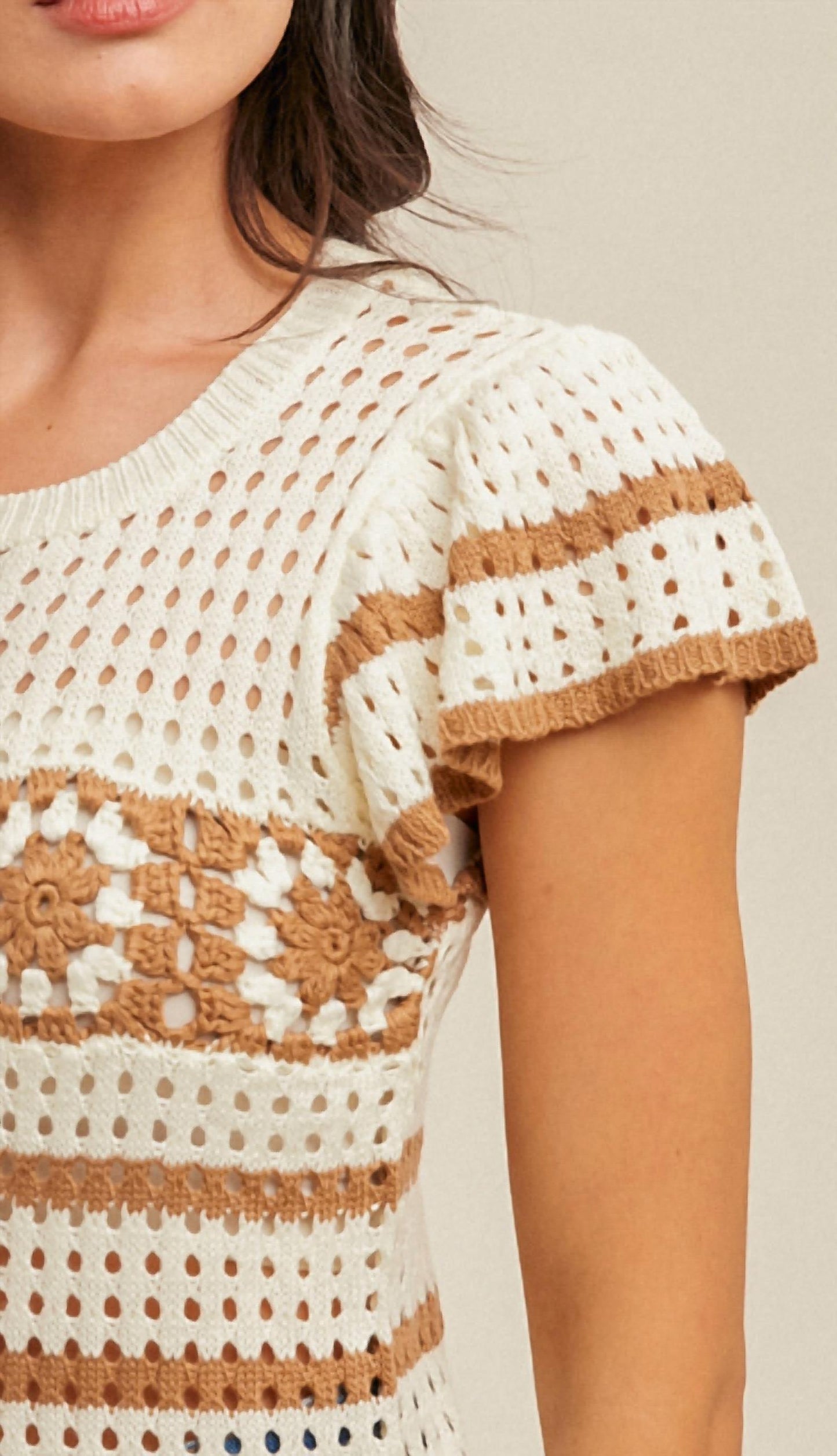 Hem & Thread - Crochet Ruffle Sweater