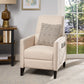 Kiersten Contemporary Fabric Pushback Recliner