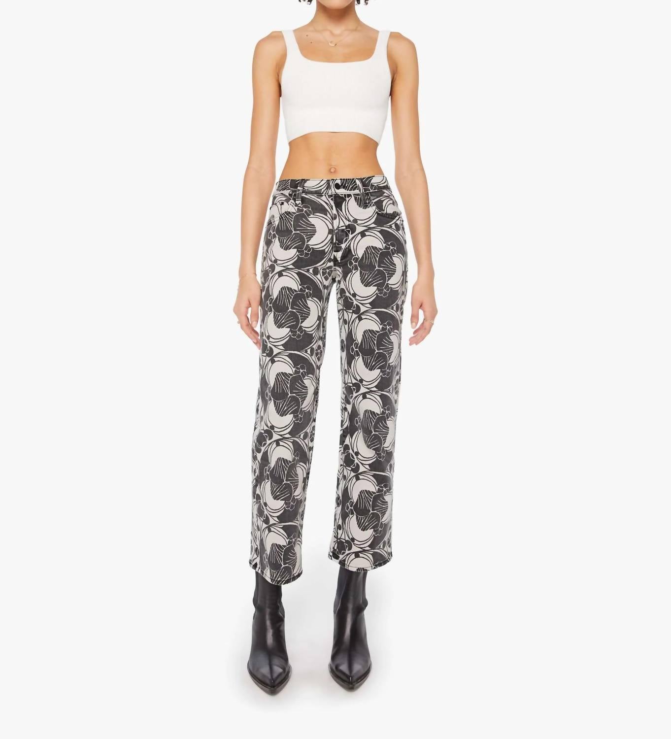 Mother - Mid Rise Rambler Zip Ankle Jeans