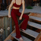Wolven - Quick-drying Flare Leg Pants