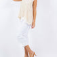 Paparazzi - Crochet Diamond Pattern Hi-Low Tank Top