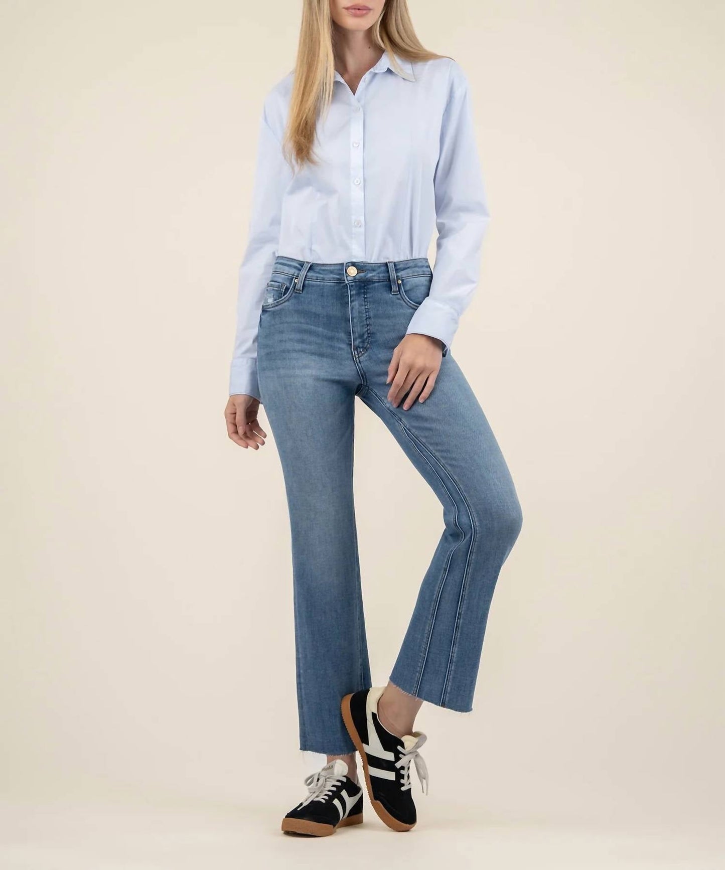Kut From The Kloth - Kelsey Mid Rise Ankle Flare Jeans