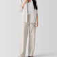 Eileen Fisher - Felted Wool Wide Leg Pant