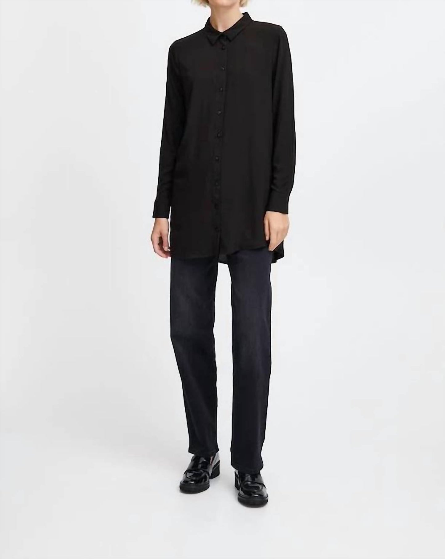 Ichi - Long Sleeve Button Down Shirt