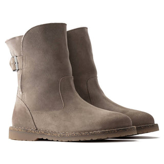 Birkenstock - Bota feminina de cano médio em pele de carneiro Uppsala