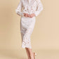 2.7 August Apparel - Lace Midi Skirt