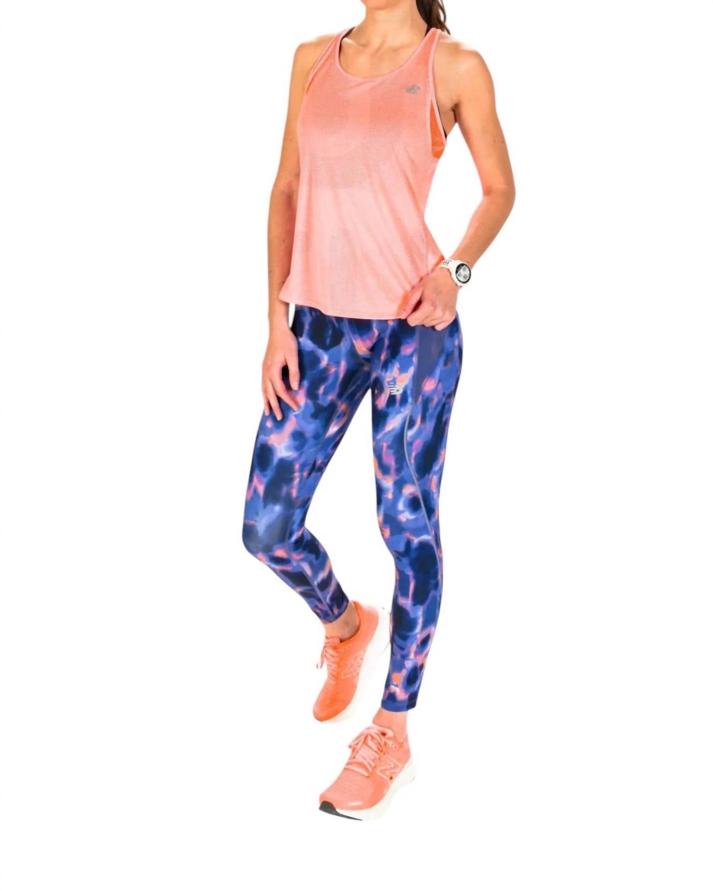 New Balance - WOMEN'S PRINTED MID RISE IMPACT RUN TIGHT