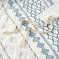 King/Cal King Cotton Printed Duvet Cover Set with Chenille
