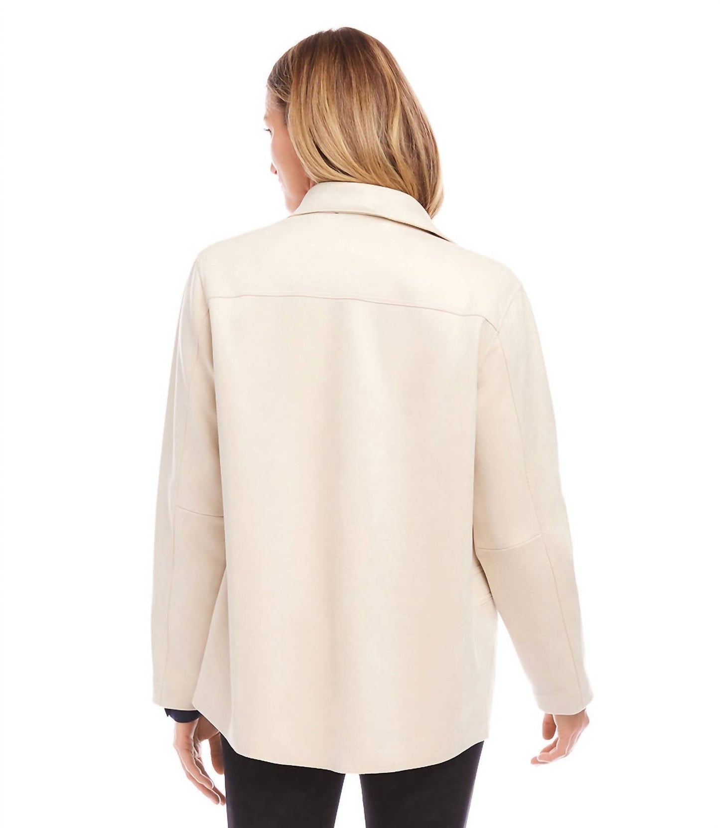 Karen Kane - Faux Suede Shirt Jacket