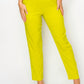 A.C.G. Los Angeles - Women's Ankle Slim Fit Cigarette Pants With Belt