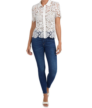 Love Token - Ainsley Short Sleeve Lace Blouse